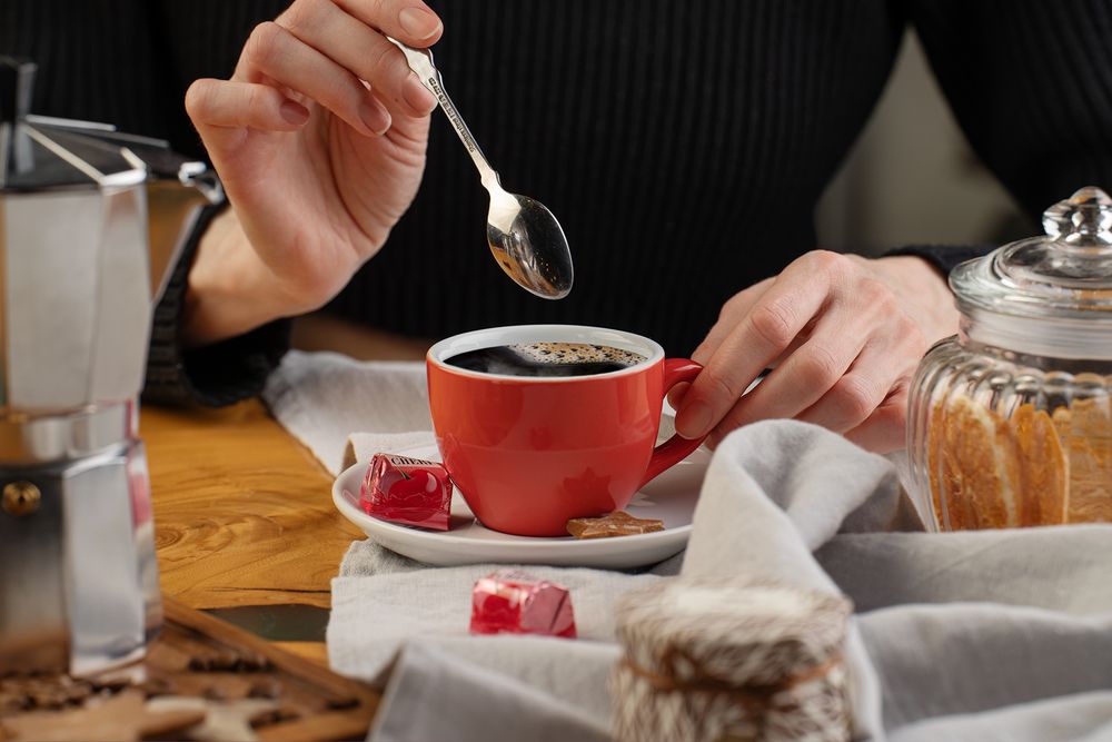 Чайная пара Cozy Morning, синяя с белым-6