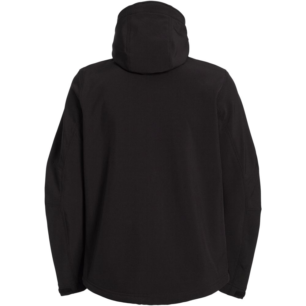 Куртка мужская Hooded Softshell черная, размер S-3