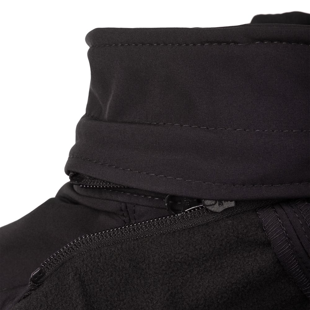 Куртка мужская Hooded Softshell черная, размер S-4