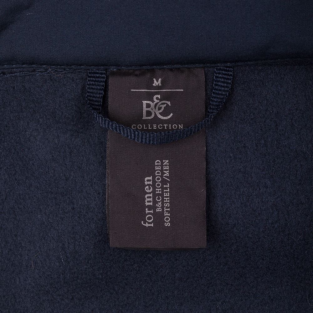 Куртка мужская Hooded Softshell темно-синяя, размер M-8