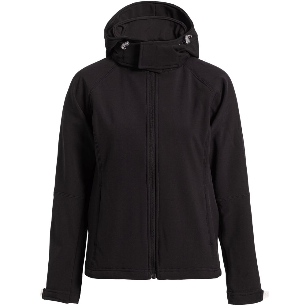 Куртка женская Hooded Softshell черная, размер L-1