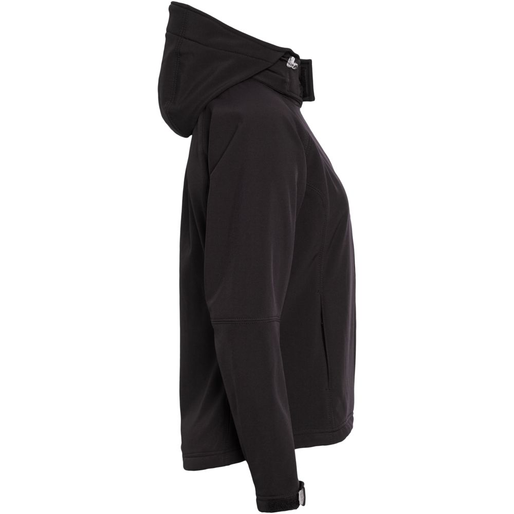 Куртка женская Hooded Softshell черная, размер L-2