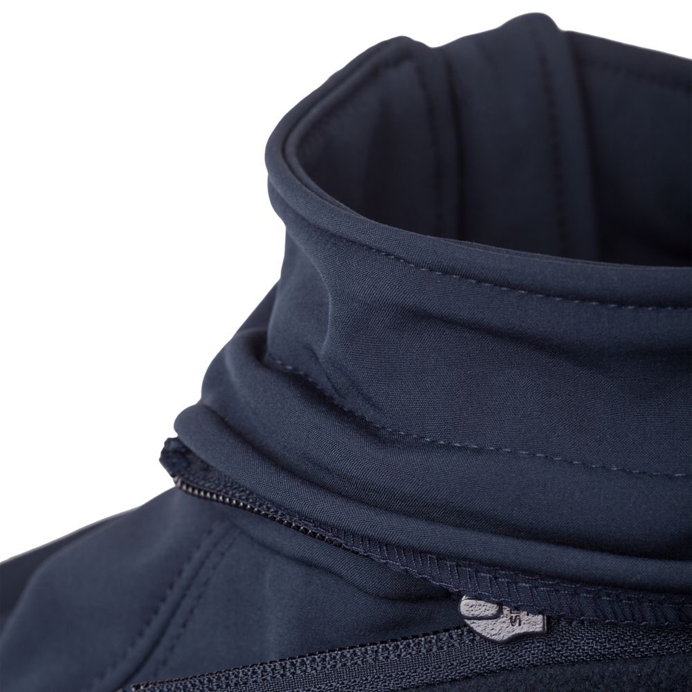 Куртка женская Hooded Softshell темно-синяя, размер L-4