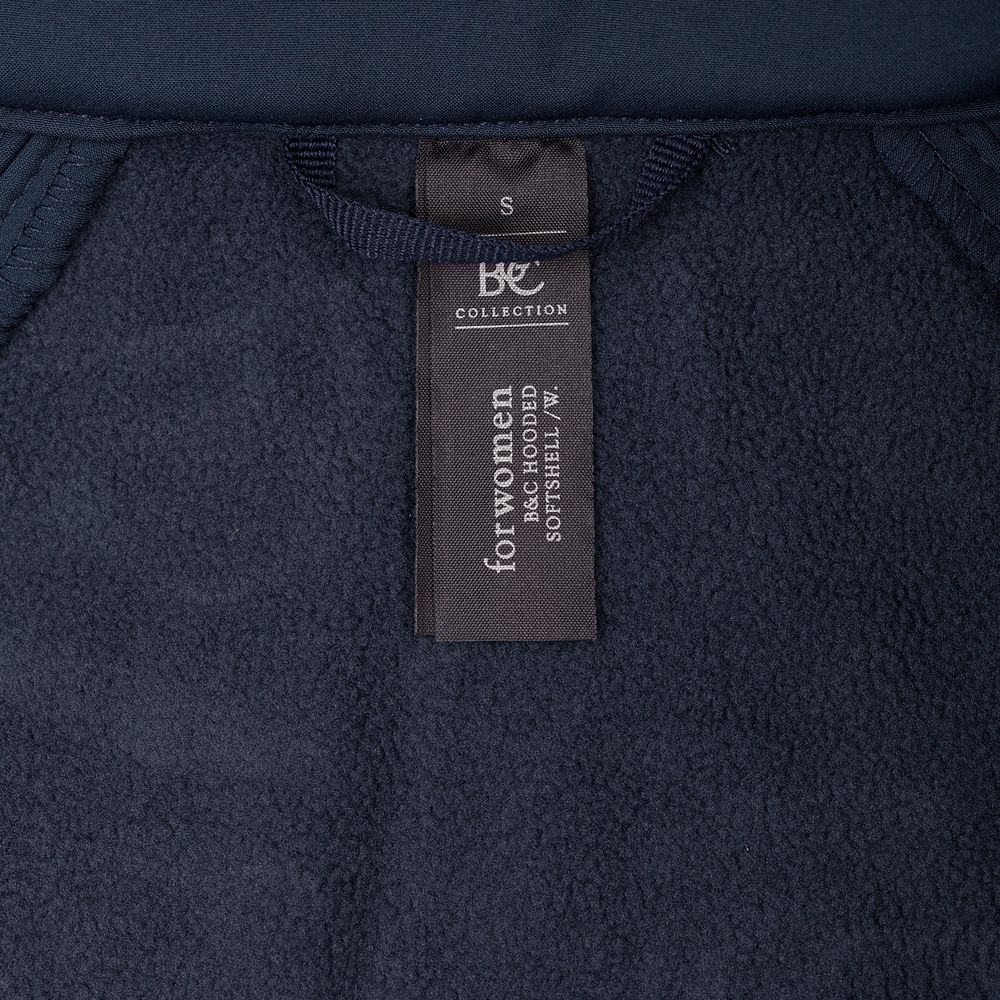Куртка женская Hooded Softshell темно-синяя, размер L-7