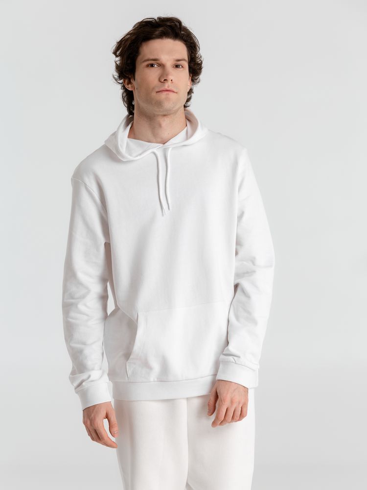 Толстовка с капюшоном унисекс Hoodie, белая, размер S-6