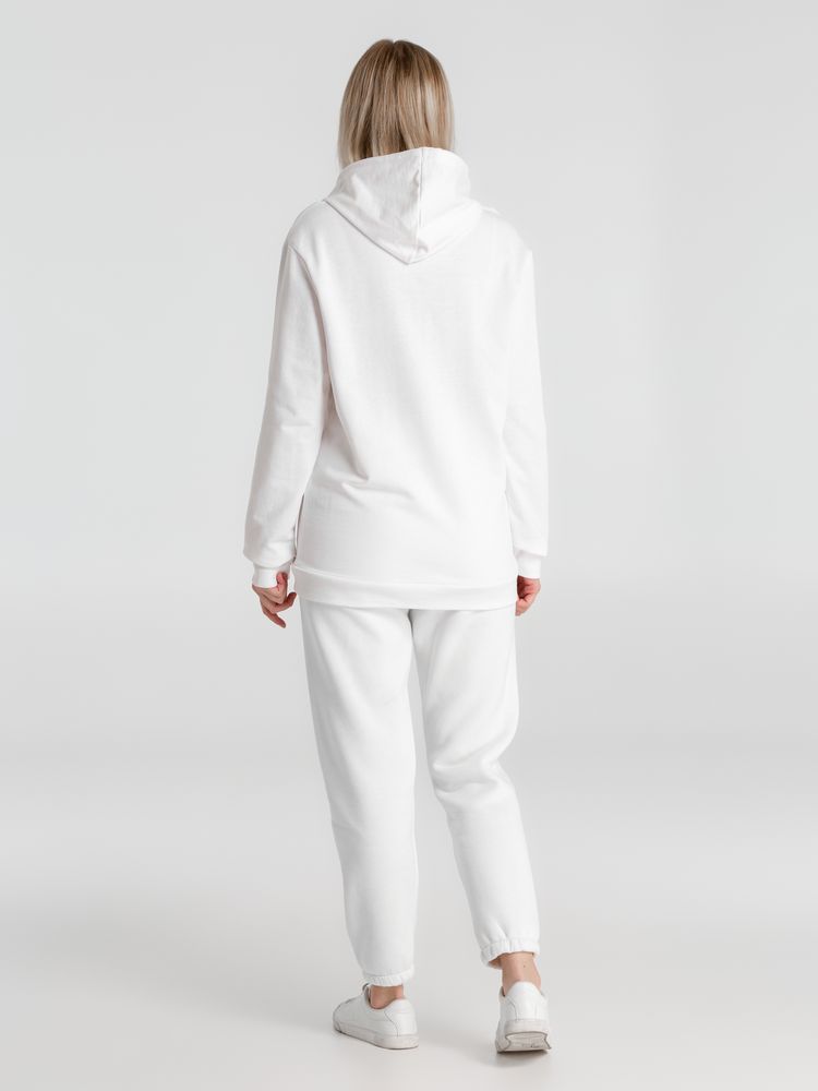 Толстовка с капюшоном унисекс Hoodie, белая, размер S-14