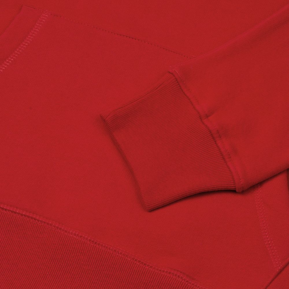 Толстовка с капюшоном унисекс Hoodie, красная, размер S-4