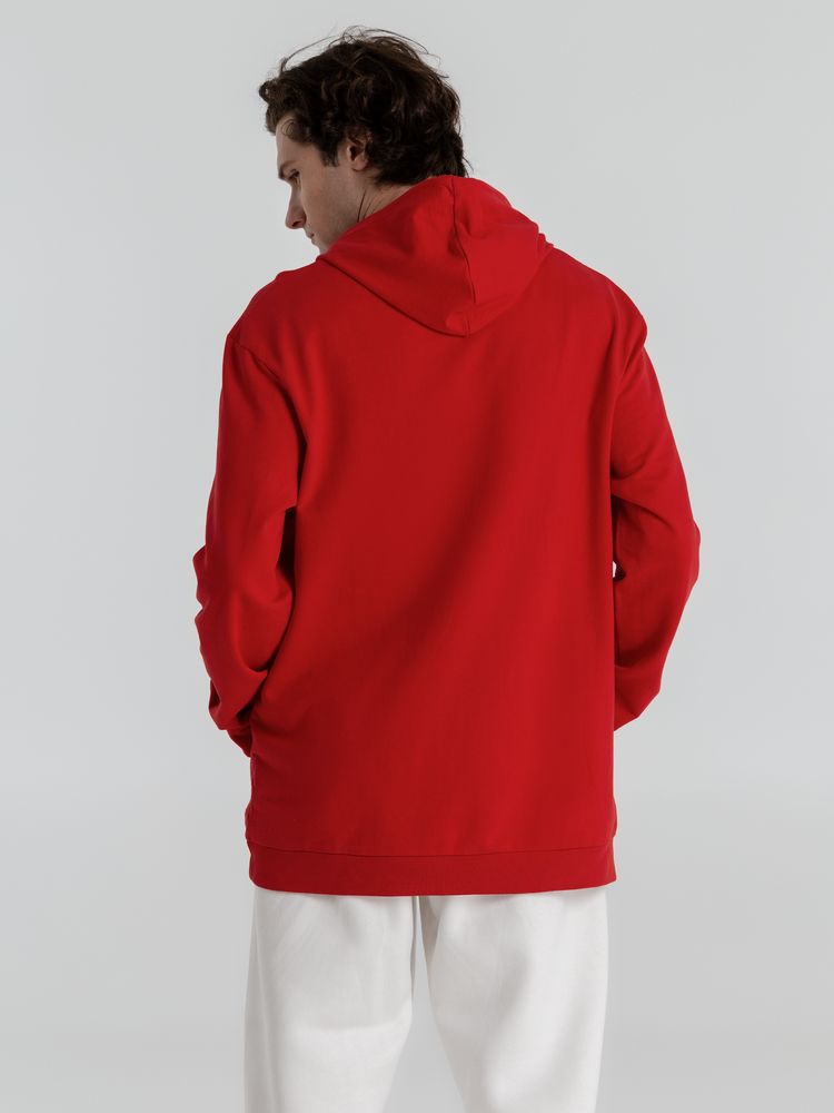 Толстовка с капюшоном унисекс Hoodie, красная, размер S-7