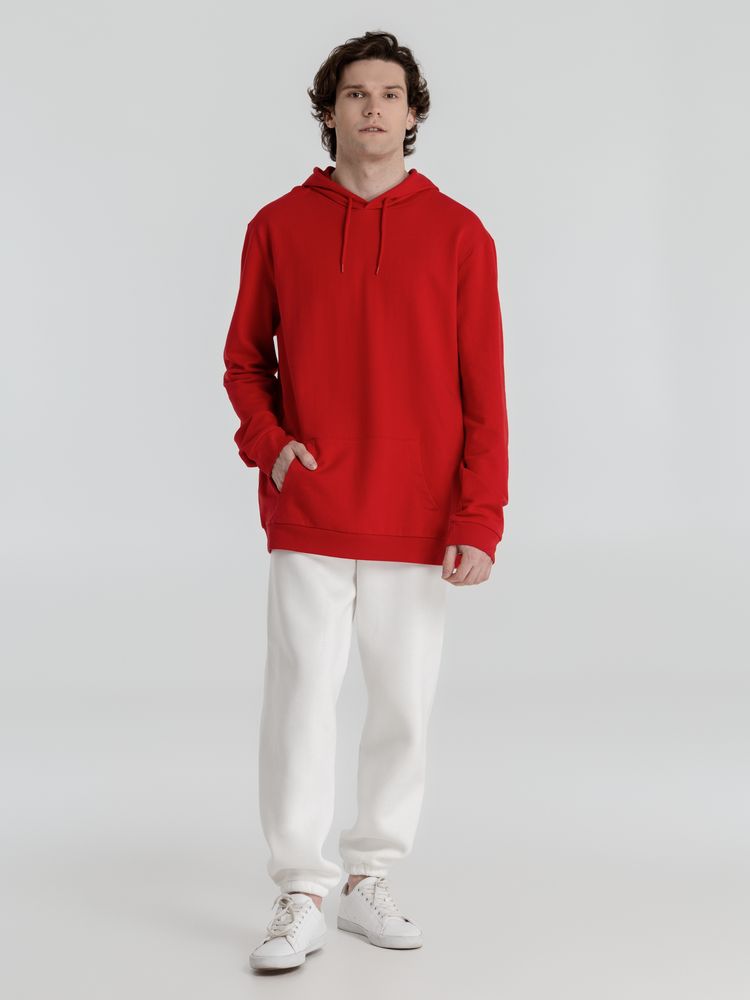 Толстовка с капюшоном унисекс Hoodie, красная, размер S-8