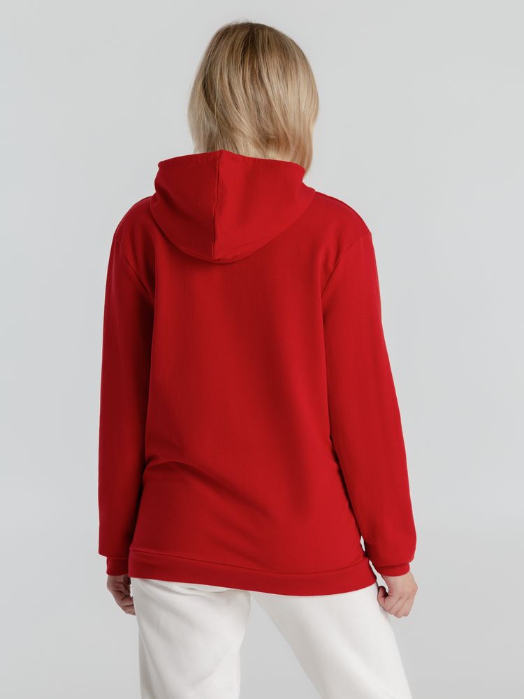 Толстовка с капюшоном унисекс Hoodie, красная, размер S-12
