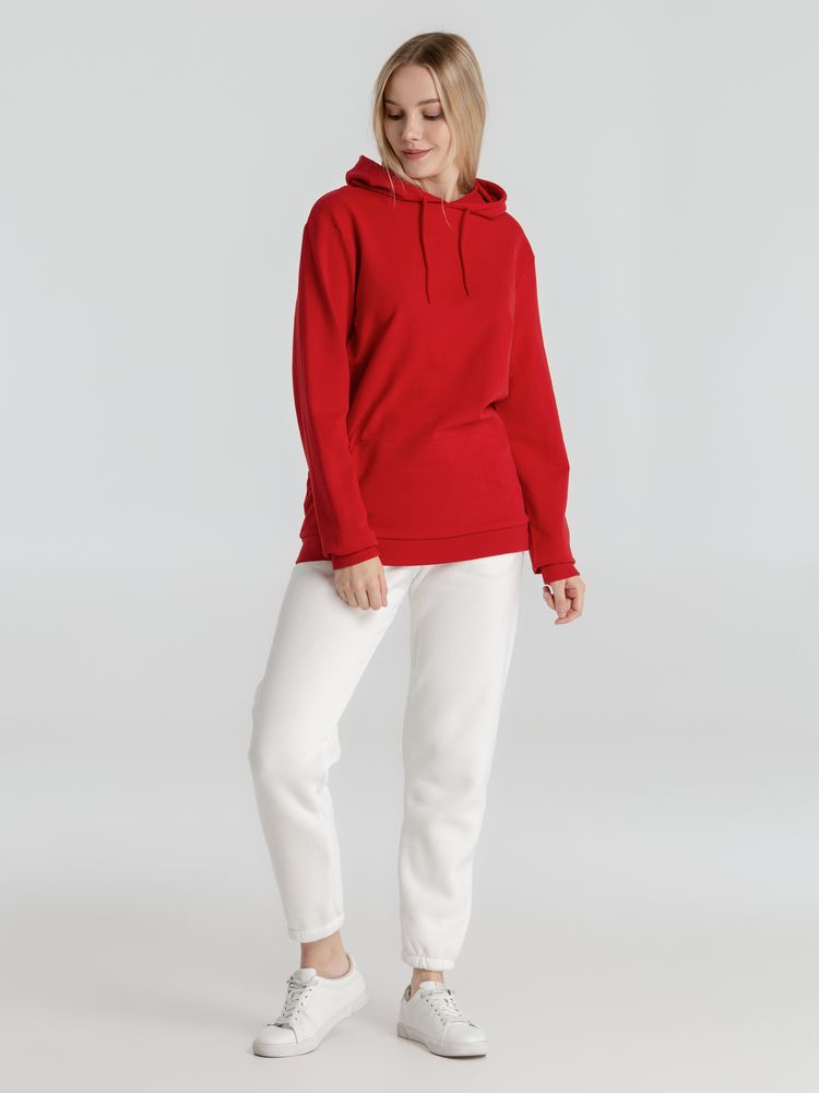 Толстовка с капюшоном унисекс Hoodie, красная, размер S-13