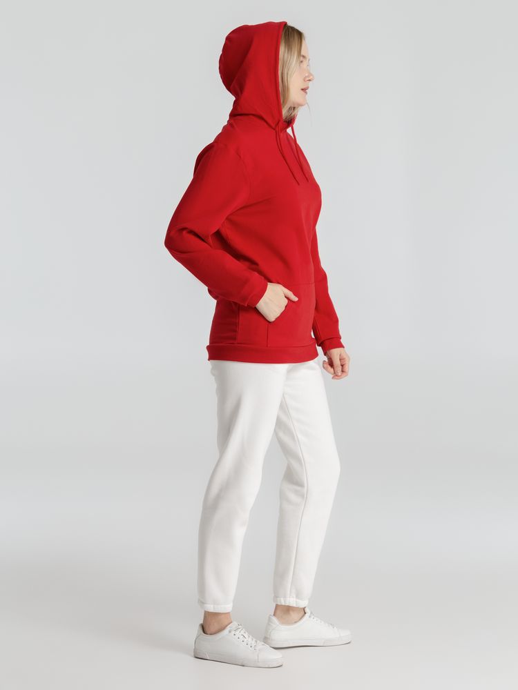 Толстовка с капюшоном унисекс Hoodie, красная, размер S-14