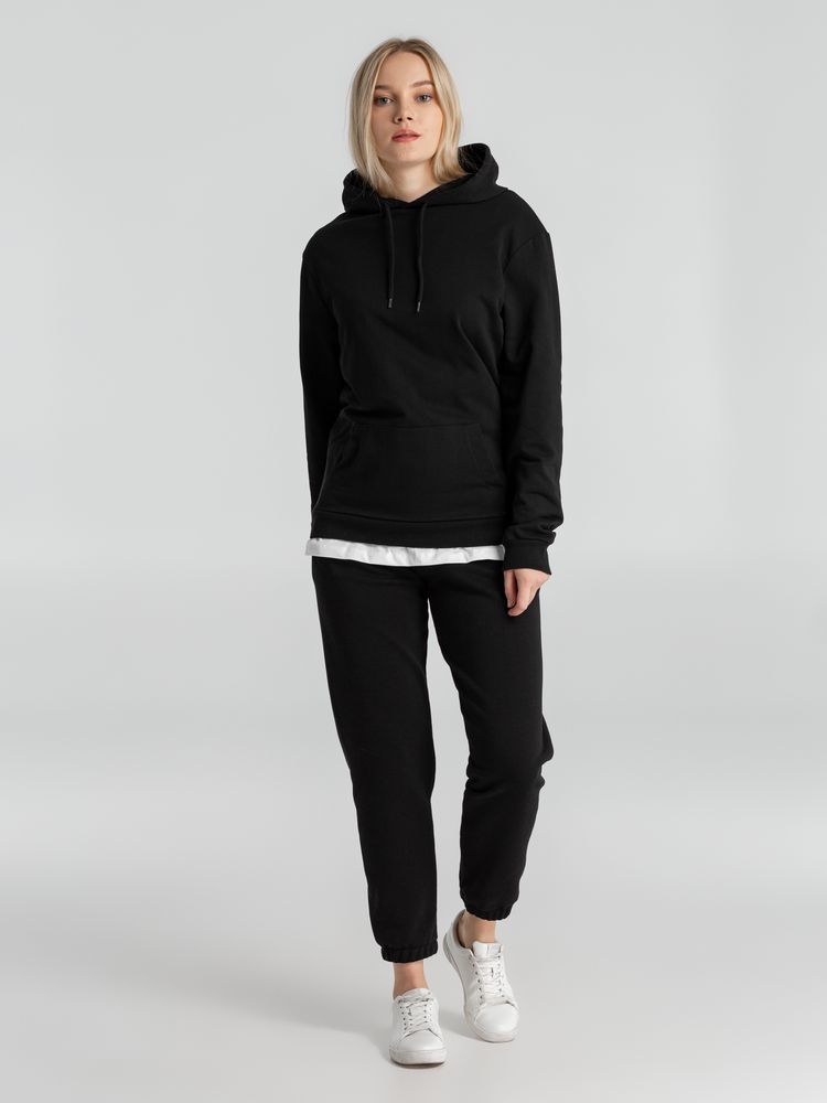 Толстовка с капюшоном унисекс Hoodie, черная, размер L-11