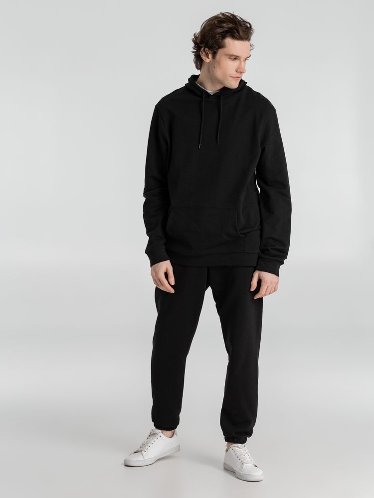 Толстовка с капюшоном унисекс Hoodie, черная, размер S-7