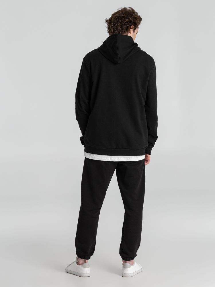 Толстовка с капюшоном унисекс Hoodie, черная, размер S-9