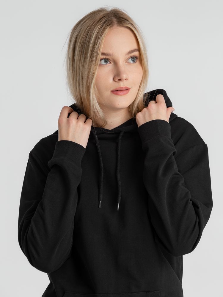 Толстовка с капюшоном унисекс Hoodie, черная, размер S-10