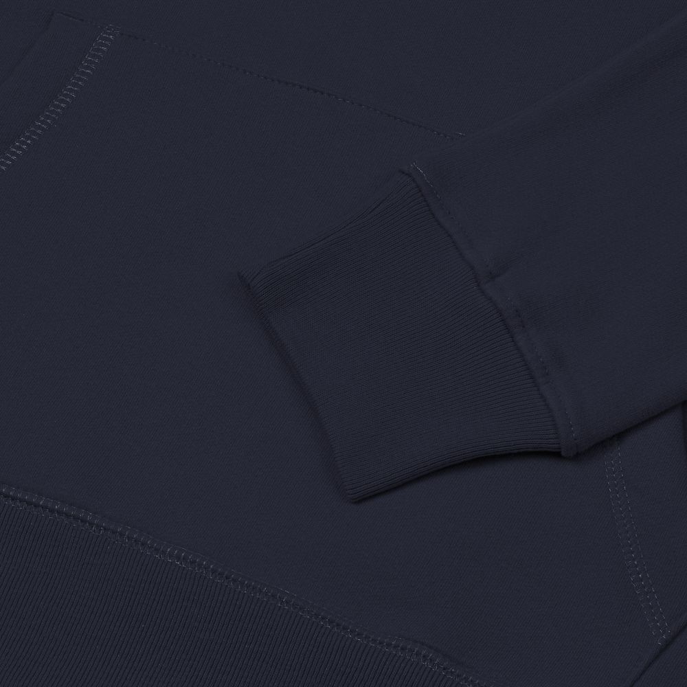 Толстовка с капюшоном унисекс Hoodie, темно-синяя, размер S-4