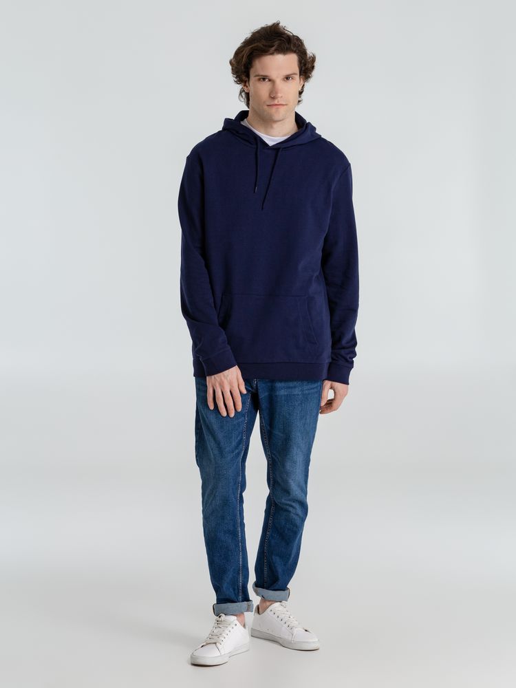 Толстовка с капюшоном унисекс Hoodie, темно-синяя, размер S-13