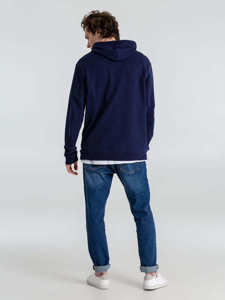 Толстовка с капюшоном унисекс Hoodie, темно-синяя, размер S-15