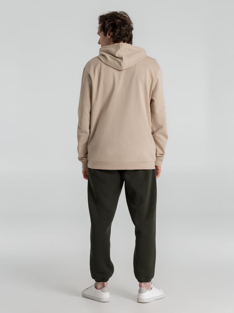 Толстовка с капюшоном унисекс Hoodie, бежевая, размер XS-9