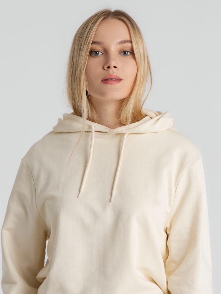 Толстовка с капюшоном унисекс Hoodie, светло-желтая, размер S-6