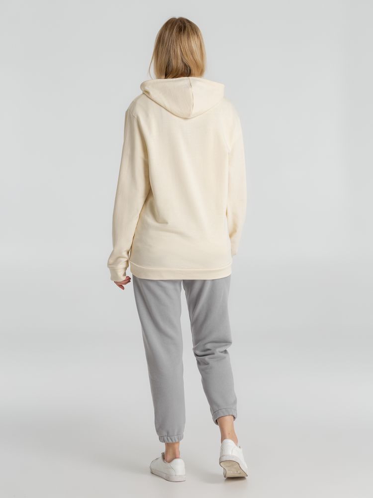Толстовка с капюшоном унисекс Hoodie, светло-желтая, размер S-9