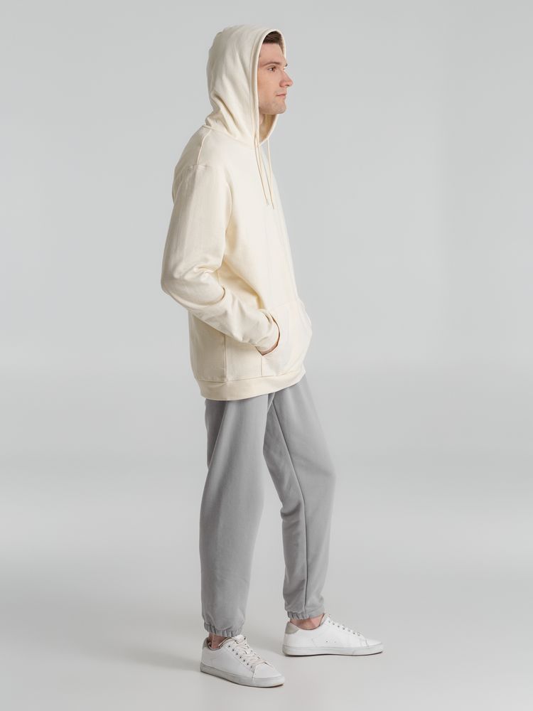 Толстовка с капюшоном унисекс Hoodie, светло-желтая, размер S-12