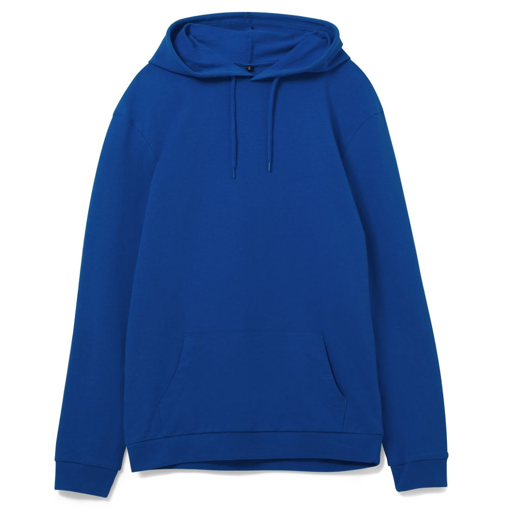 Толстовка с капюшоном унисекс Hoodie, ярко-синяя, размер S-1