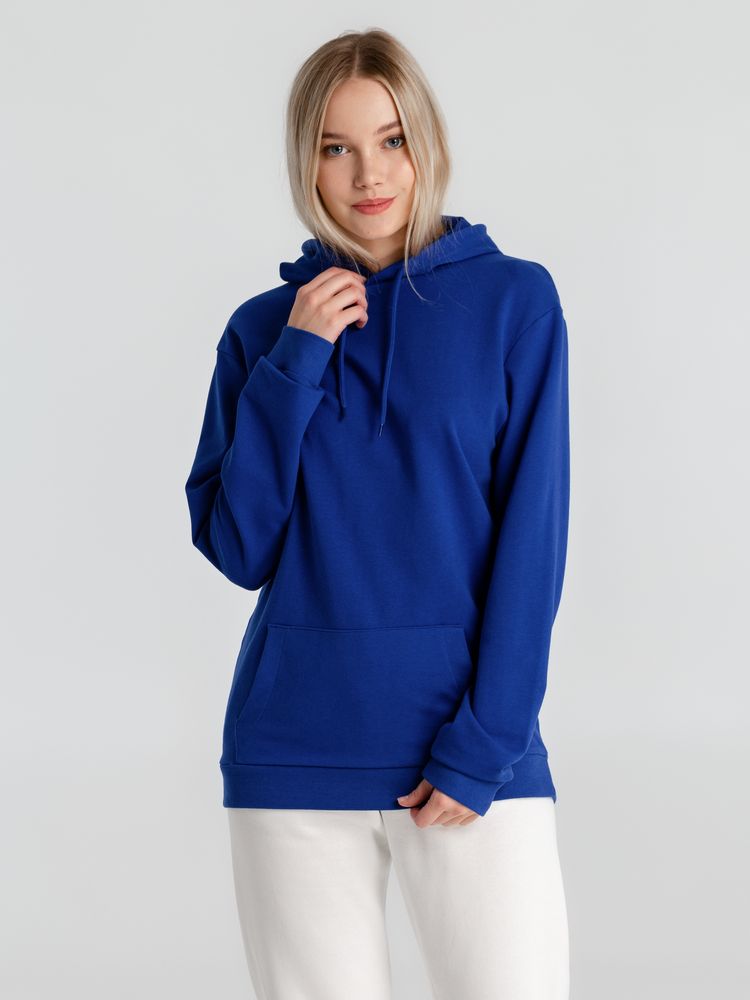 Толстовка с капюшоном унисекс Hoodie, ярко-синяя, размер S-6