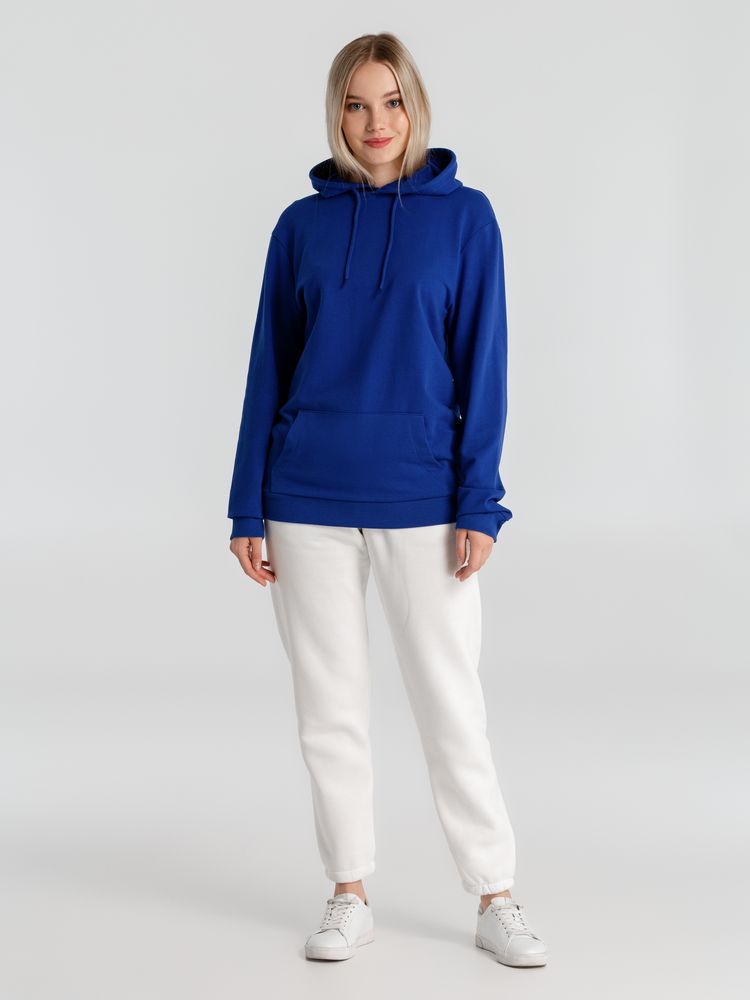 Толстовка с капюшоном унисекс Hoodie, ярко-синяя, размер S-8