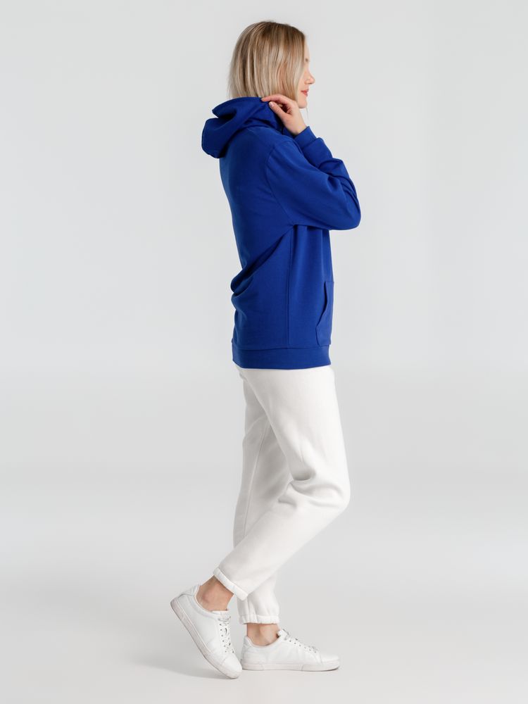 Толстовка с капюшоном унисекс Hoodie, ярко-синяя, размер S-9