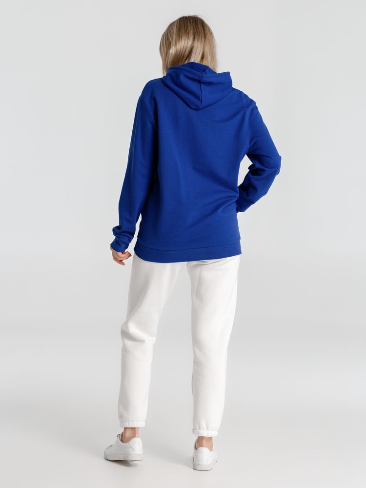Толстовка с капюшоном унисекс Hoodie, ярко-синяя, размер S-10