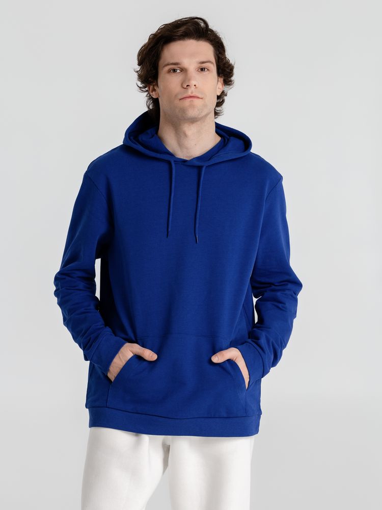 Толстовка с капюшоном унисекс Hoodie, ярко-синяя, размер S-11