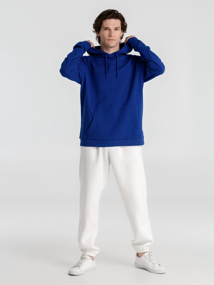 Толстовка с капюшоном унисекс Hoodie, ярко-синяя, размер S-13