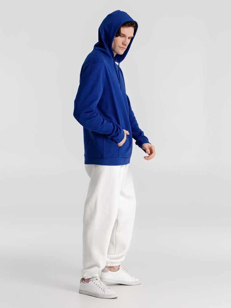 Толстовка с капюшоном унисекс Hoodie, ярко-синяя, размер S-14