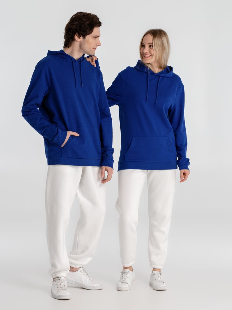 Толстовка с капюшоном унисекс Hoodie, ярко-синяя, размер S-16
