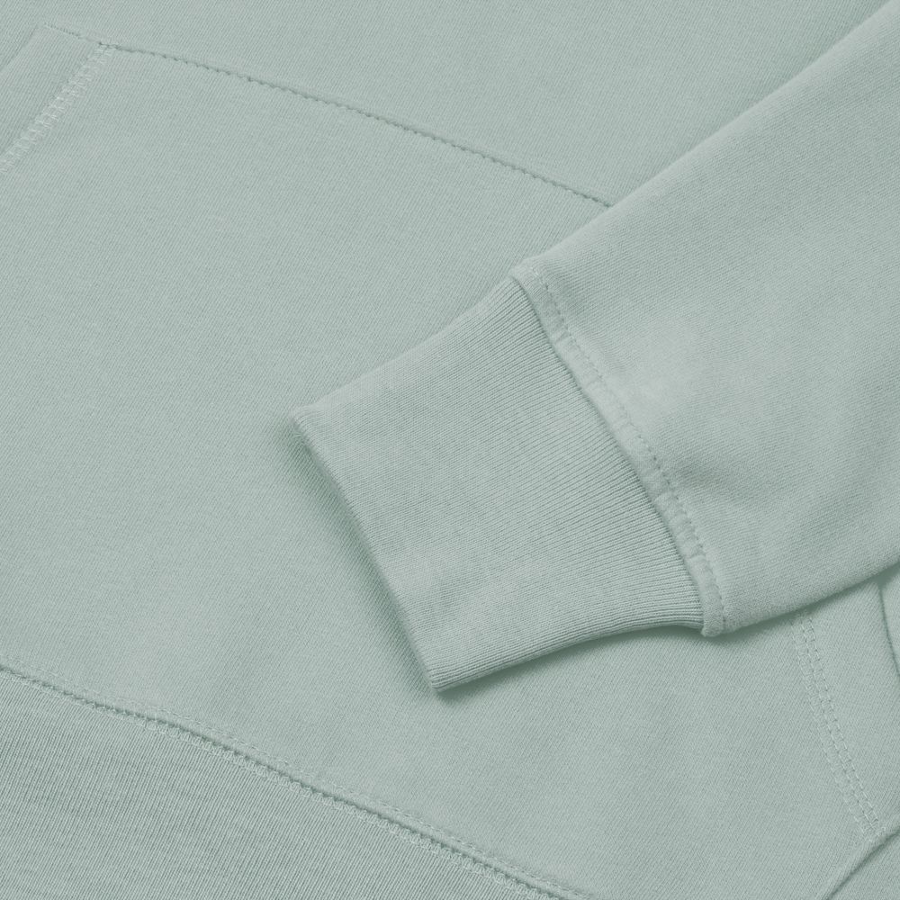 Толстовка с капюшоном унисекс Hoodie, серо-зеленая, размер S-4