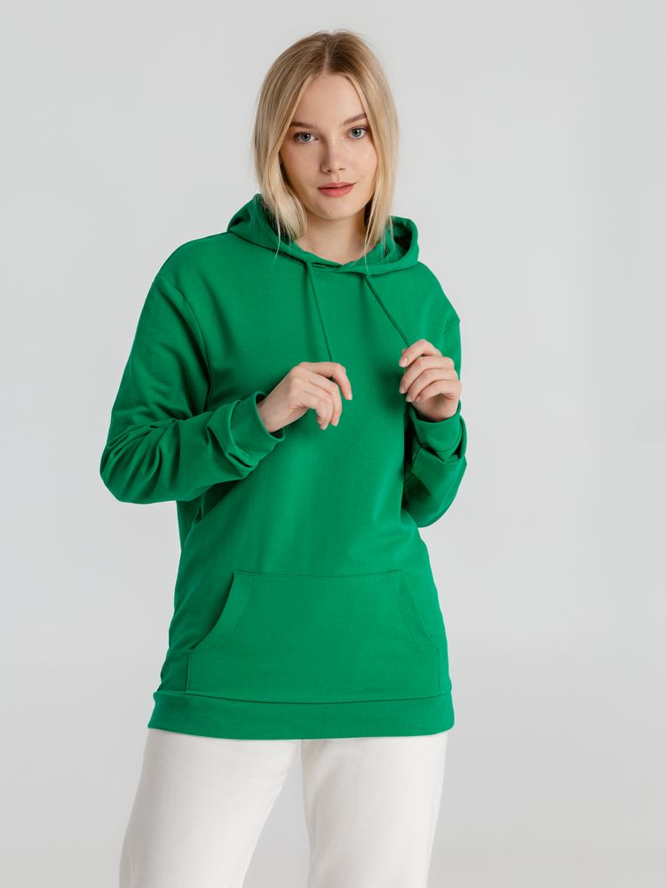Толстовка с капюшоном унисекс Hoodie, зеленая, размер S-6