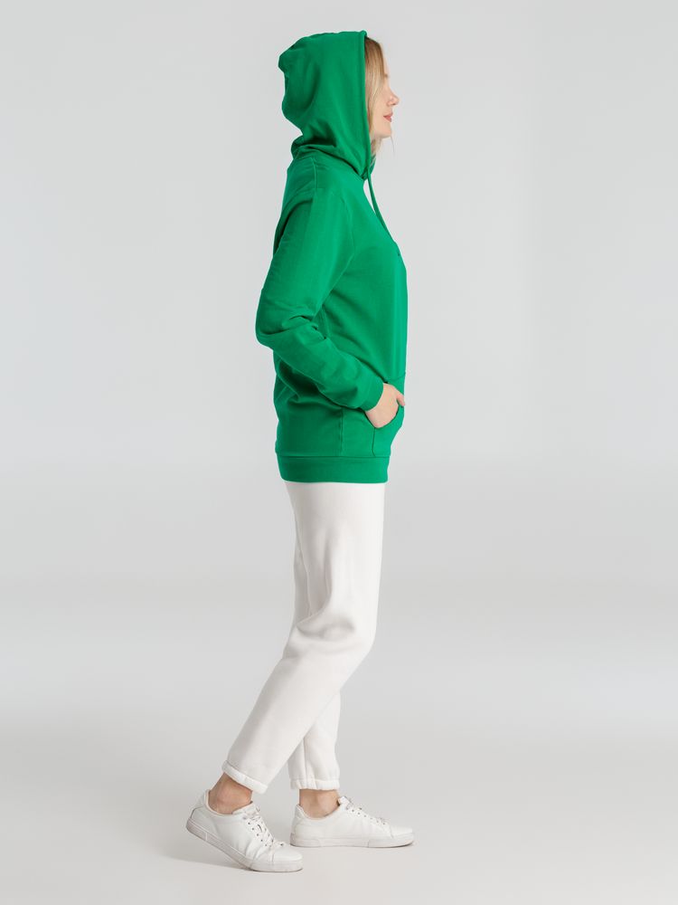 Толстовка с капюшоном унисекс Hoodie, зеленая, размер S-7