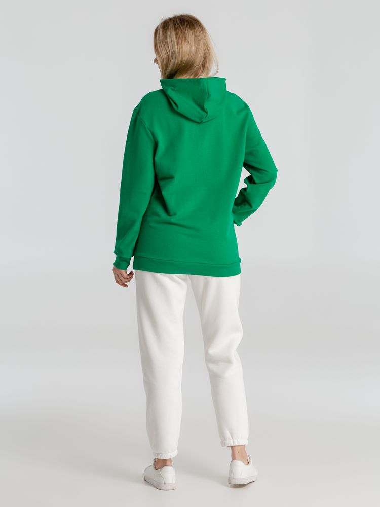Толстовка с капюшоном унисекс Hoodie, зеленая, размер S-8