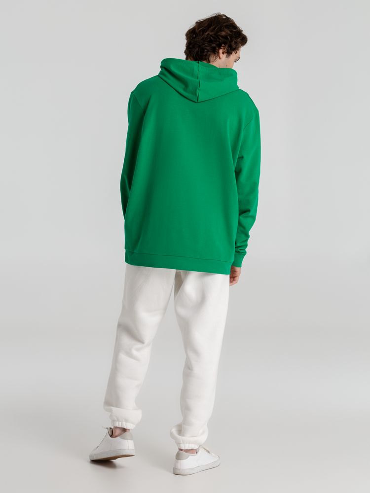 Толстовка с капюшоном унисекс Hoodie, зеленая, размер S-13