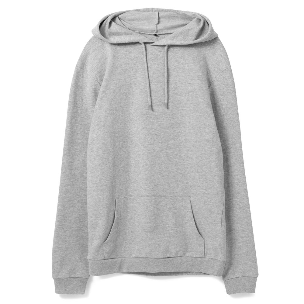 Толстовка с капюшоном унисекс Hoodie, серый меланж, размер S-1