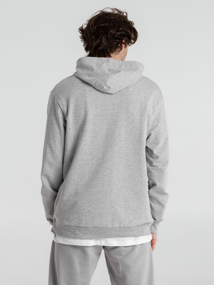 Толстовка с капюшоном унисекс Hoodie, серый меланж, размер S-7