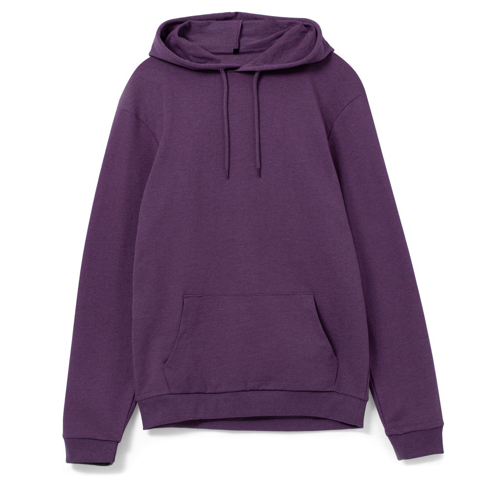 Толстовка с капюшоном унисекс Hoodie, фиолетовый меланж, размер S-1