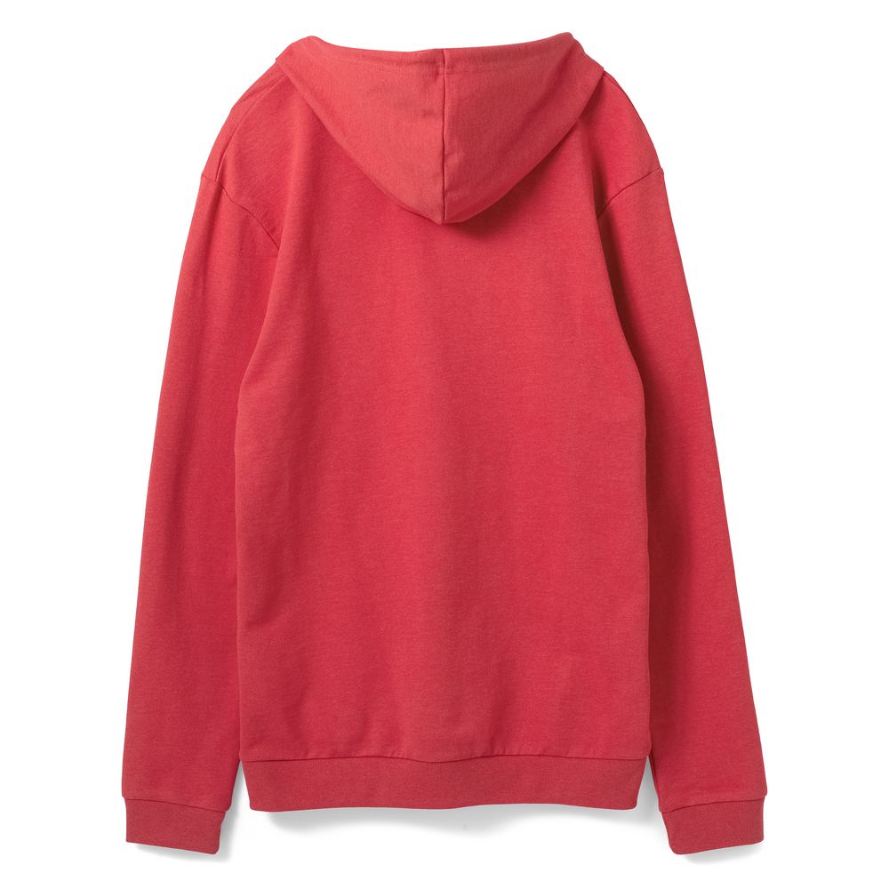 Толстовка с капюшоном унисекс Hoodie, красный меланж, размер M-2