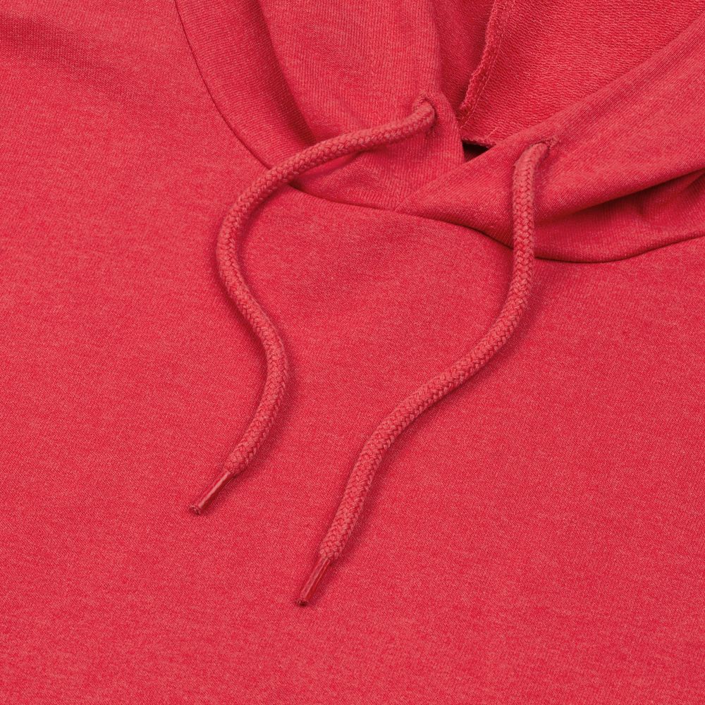 Толстовка с капюшоном унисекс Hoodie, красный меланж, размер M-3