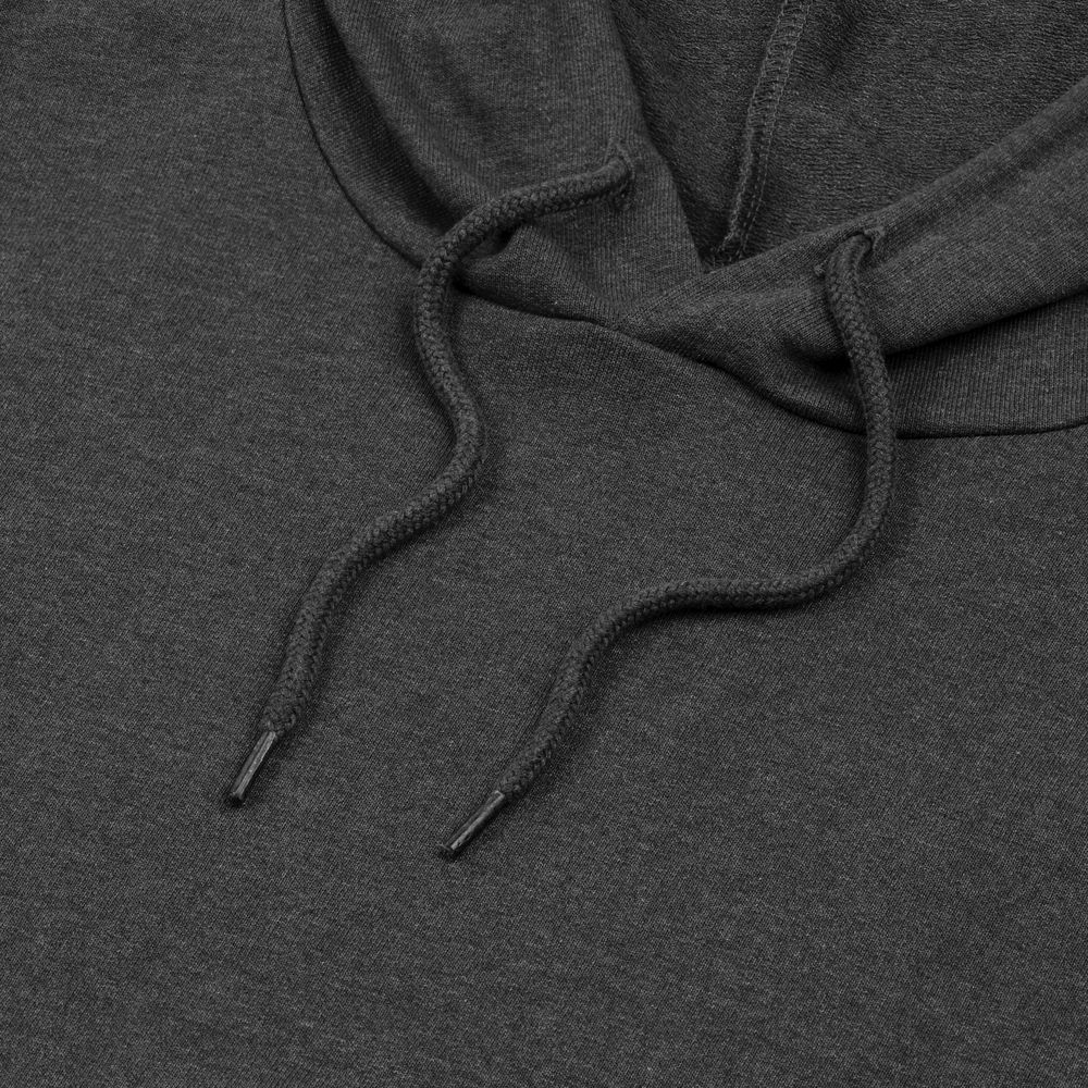 Толстовка с капюшоном унисекс Hoodie, серый меланж (антрацит), размер S-3