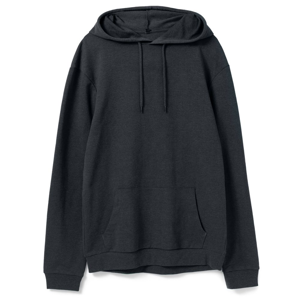 Толстовка с капюшоном унисекс Hoodie, темно-серая, размер S-1