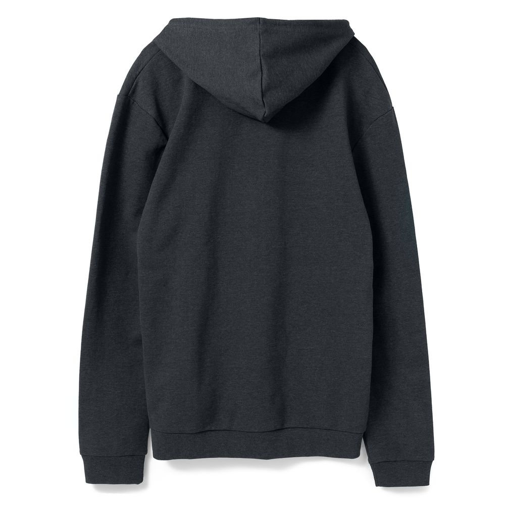 Толстовка с капюшоном унисекс Hoodie, темно-серая, размер S-2