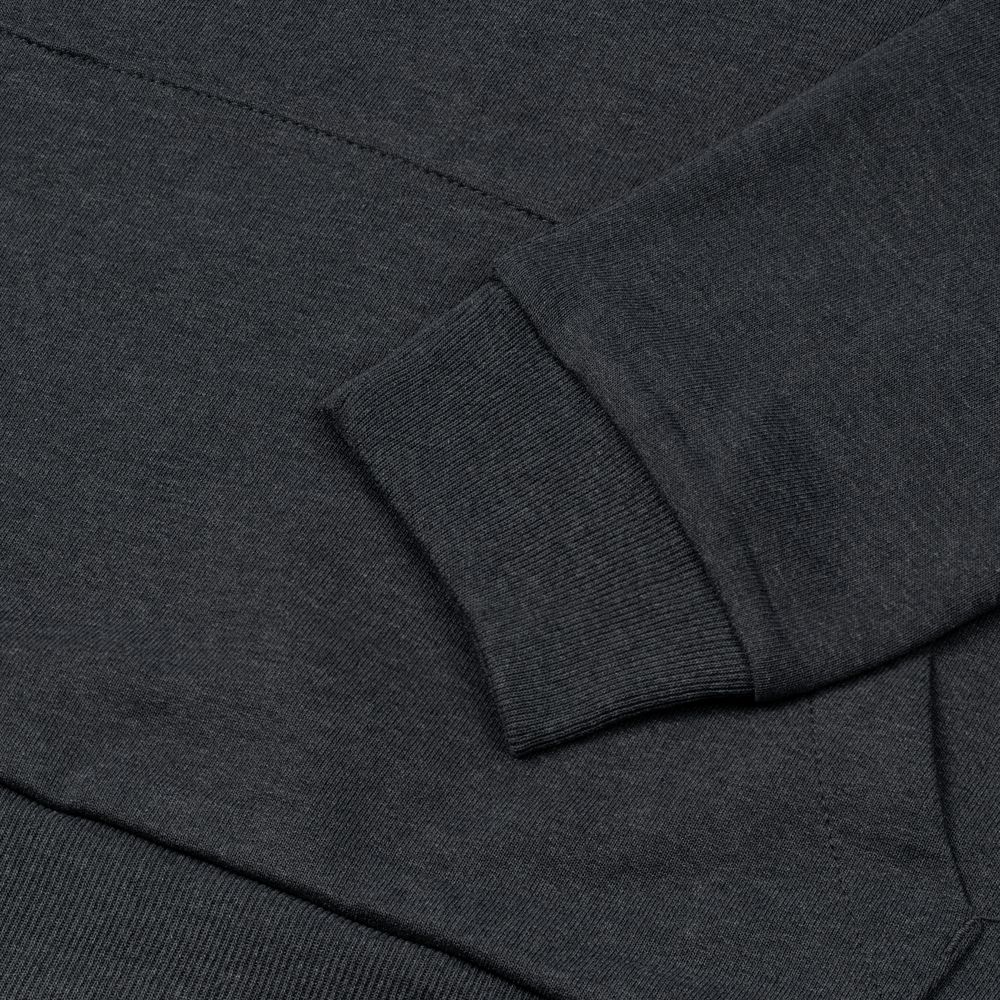 Толстовка с капюшоном унисекс Hoodie, темно-серая, размер S-4